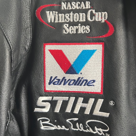 Jeff Hamilton -Bill Elliott NASCAR Winston Cup Series Dodge Leather Jacket - Picture 3 of 11